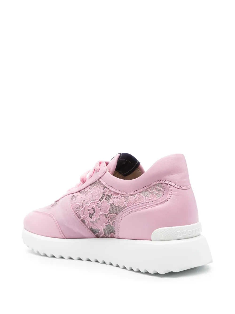 Le Silla Floral-Lace Leather