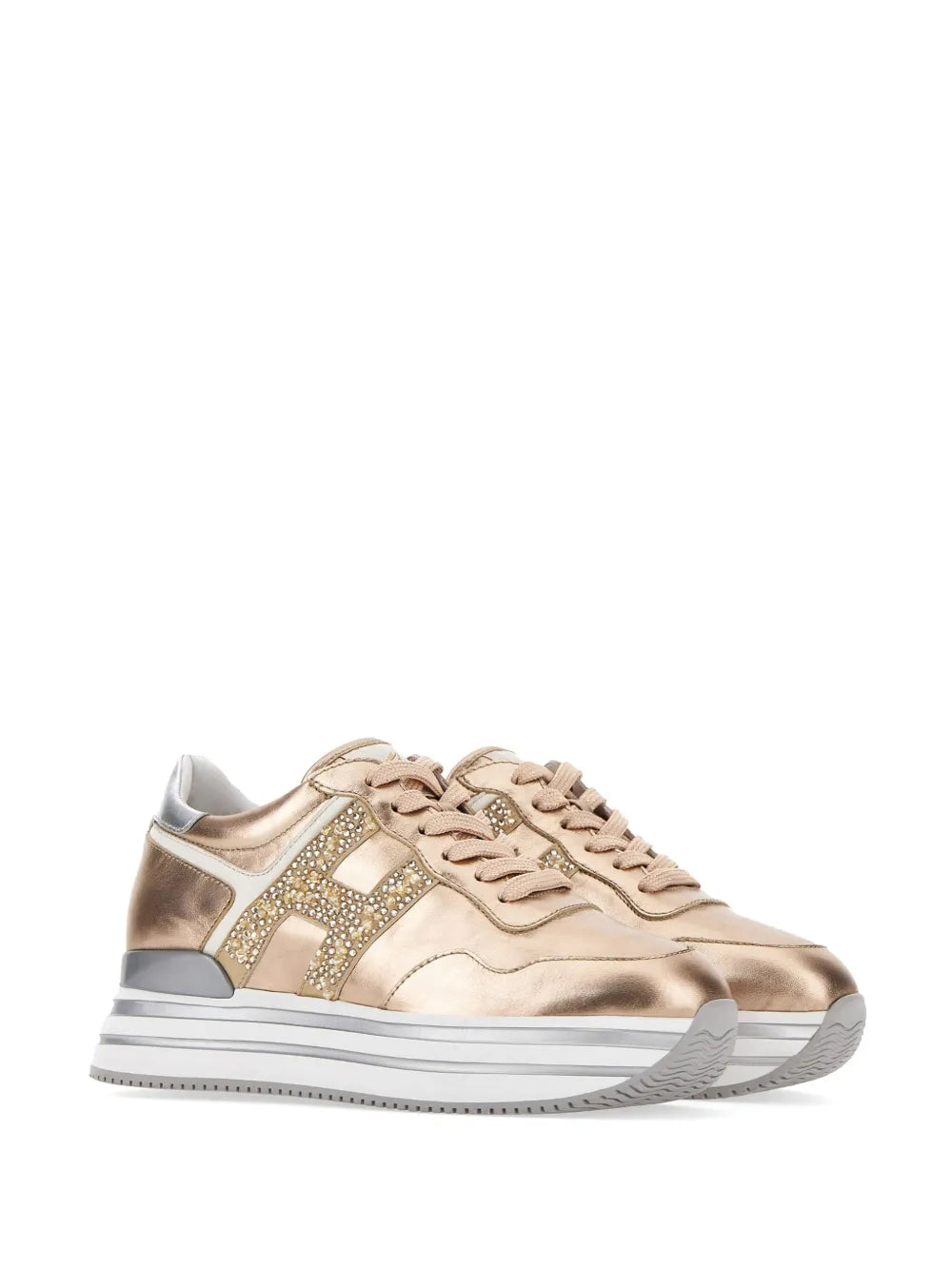 Hogan Midi Metallic Platform
